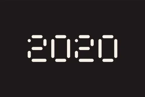 Vector illustration of computer typography for print Stock Illustration