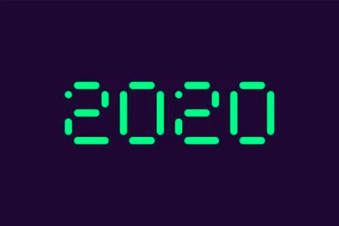 Vector illustration of computer typography for print Stock Illustration