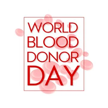 Vector illustration concept of banner for World blood donor day. 스톡 일러스트