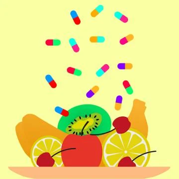 Vector illustration of a concept of beriberi Stock Illustration