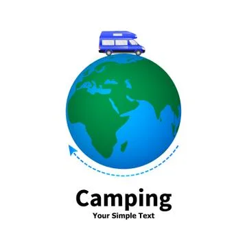 Vector illustration of a concept of camping Stock Illustration