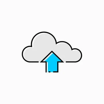 Vector illustration concept of cloud Stock Illustration