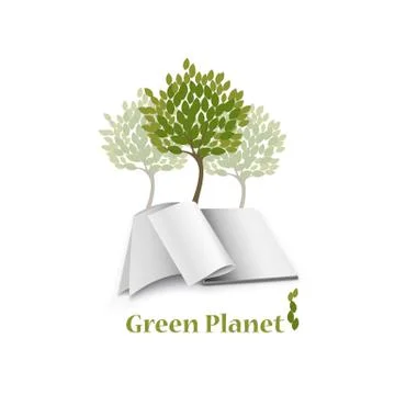 Vector illustration. The concept of conservation of nature. Stock Illustration