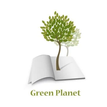 Vector illustration. The concept of conservation of nature. Stock Illustration