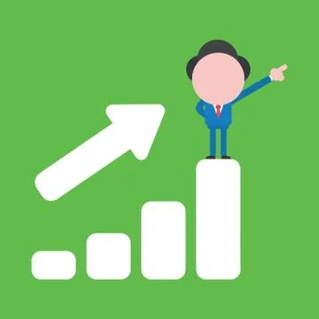 Vector illustration concept of faceless businessman character showing thumbs  Stock-Illustration