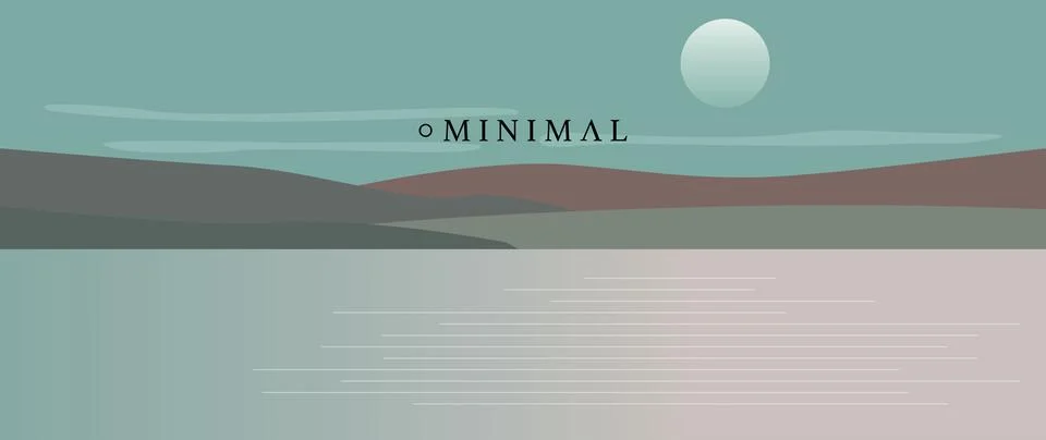 Vector illustration. Concept of nature, landscape and mountains. Cartoon style Stock Illustration