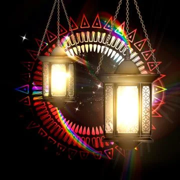 Vector illustration of the concept of Ramadan Stock Illustration