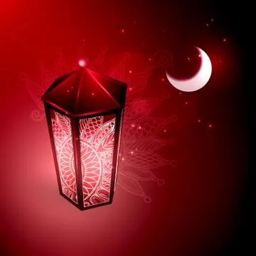 Vector illustration of the concept of Ramazan Islam, a holiday. Stock Illustration