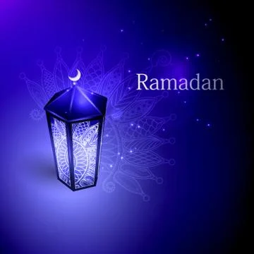 Vector illustration of the concept of Ramazan Islam, a holiday. Stock Illustration