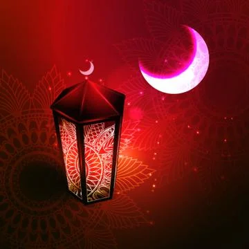 Vector illustration of the concept of Ramazan Islam, a holiday. Stock Illustration