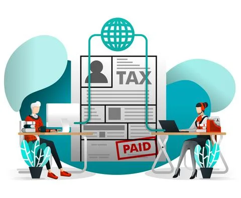 Vector Illustration Concept For Web Element, Mobile, Poster, Banner. Online T Stock Illustration