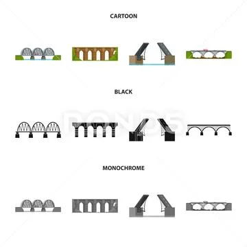Vector illustration of connection and design symbol. Set of connection ...