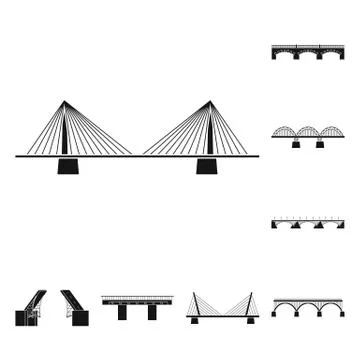 Vector illustration of construct and side icon. Collection of construct and Stock Illustration
