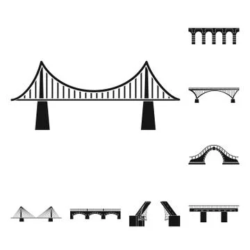 Vector illustration of construct and side sign. Collection of construct and Stock Illustration