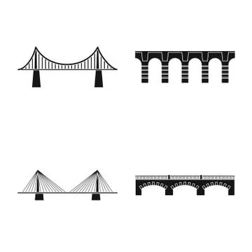 Vector illustration of construct and side logo. Collection of construct and Illustrazione stock