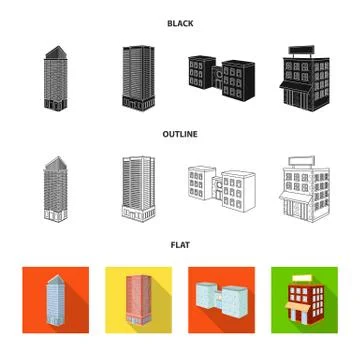 Vector illustration of construction and building icon. Set of construction and Stock Illustration