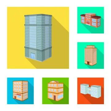 Vector illustration of construction and building icon. Set of construction and Ilustración de archivo