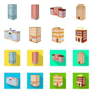 Vector illustration of construction and building icon. Set of construction and Ilustración de archivo