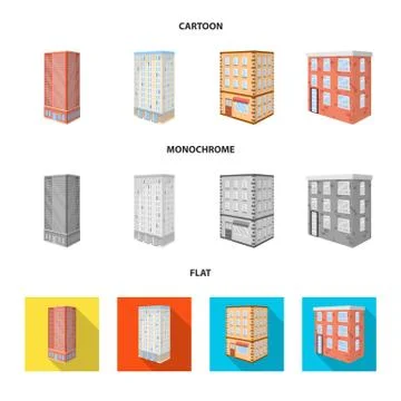Vector illustration of construction and building icon. Set of construction and Ilustración de archivo