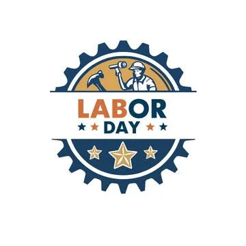 Vector illustration of a construction site labor new york city skyline Stock Illustration