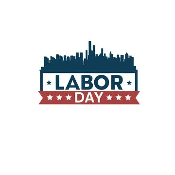 Vector illustration of a construction site labor new york city skyline Stock-Illustration