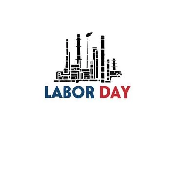 Vector illustration of a construction site labor new york city skyline Stock-Illustration