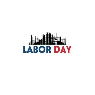 Vector illustration of a construction site labor new york city skyline Illustrazione stock