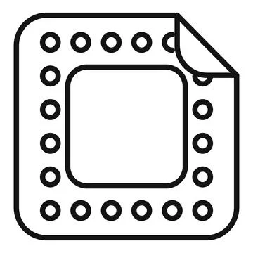 Vector illustration of a cookie bite icon Stock Illustration