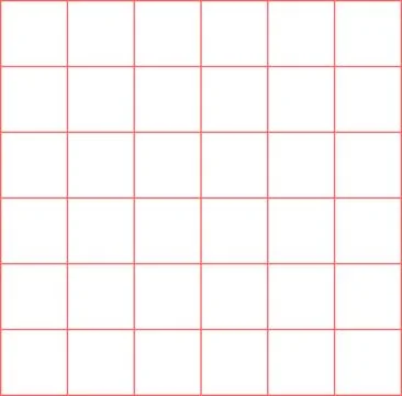Vector illustration of a coral grid for marking up a diary Illustrazione stock