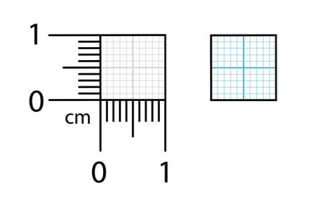 Vector illustration of corner rulers from isolated on white background. Blue Stock Illustration
