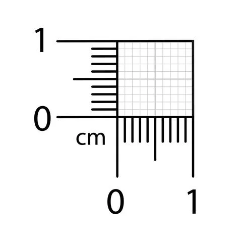 Vector illustration of corner rulers from isolated on white background. Blue Ilustración de archivo