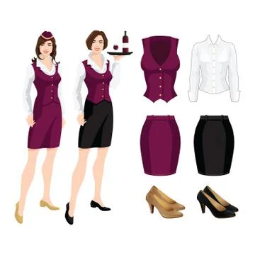 Vector illustration of corporate dress code. 스톡 일러스트