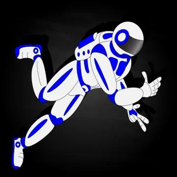 Vector illustration of cosmonaut, astronaut Stock Illustration