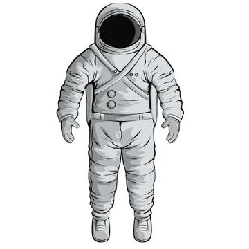 Vector illustration with cosmonaut Stock Illustration