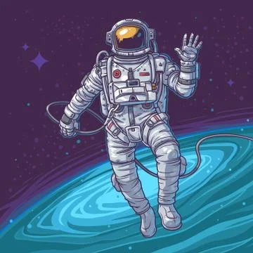 Vector illustration cosmonaut イラスト素材