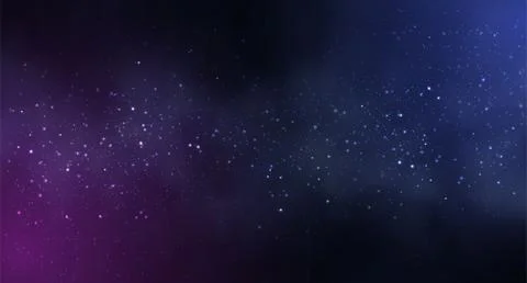 Vector illustration of Cosmos Space background with starry sky, star massive in Stock Illustration