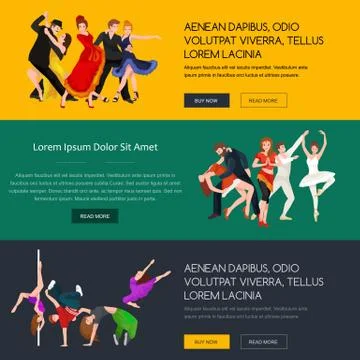 Vector illustration of couple dancing modern dance, Partners  bachata,  sty Stock Illustration