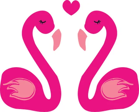 Vector illustration of couple of swans Stock Illustration