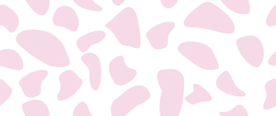 Vector illustration. Cow pattern texture. Seamless animal print. Stains on .. Illustrazione stock