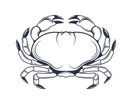 Vector Illustration of the Crab. Stock-Illustration