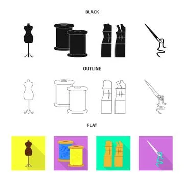 Vector illustration of craft and handcraft icon. Set of craft and industry stock Stock Illustration