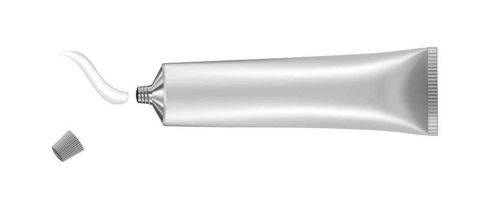 Vector illustration of cream or toothpaste tube 库存插图