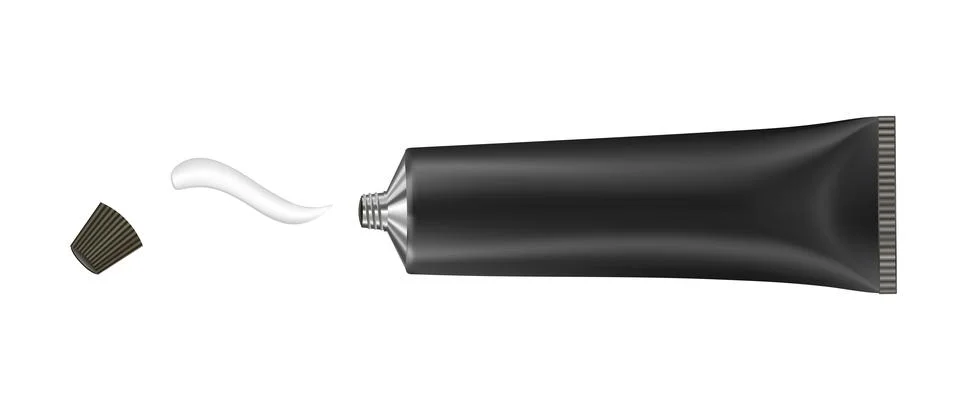 Vector illustration of cream or toothpaste tube Stock Illustration