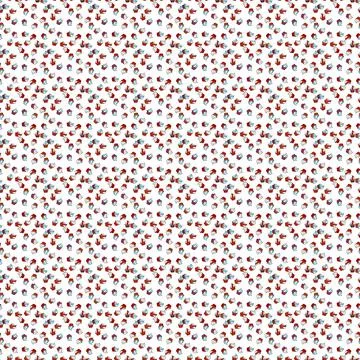 Vector illustration. Cute birthday background on red, white and gray. Seamless p Stock Illustration