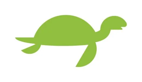 Vector illustration of a cute cartoon turtle Illustrazione stock