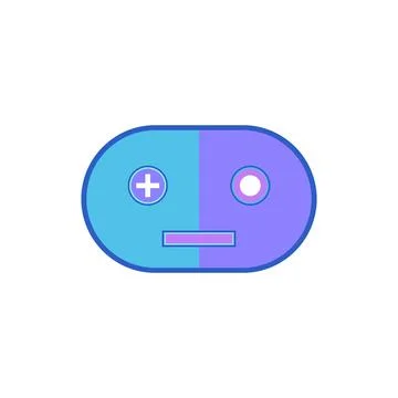 Vector illustration of cute double mascot cartoon character Stock Illustration