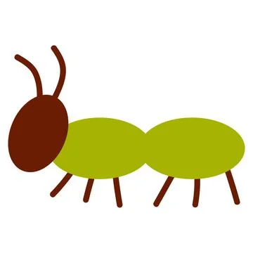 Vector illustration of cute insect character in cartoon colorful flat childis Stock Illustration