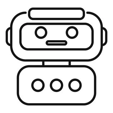 Vector illustration of a cute robot character 库存插图