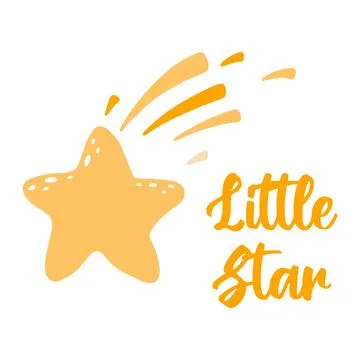 Vector illustration of cute star. Stock Illustration