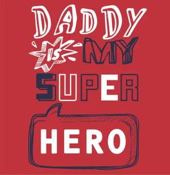 Vector illustration of dad quote Illustrazione stock